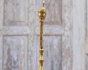 真鍮製メノラー（ユダヤ教の燭台）：ユダヤ教の旅行用キャンドル
