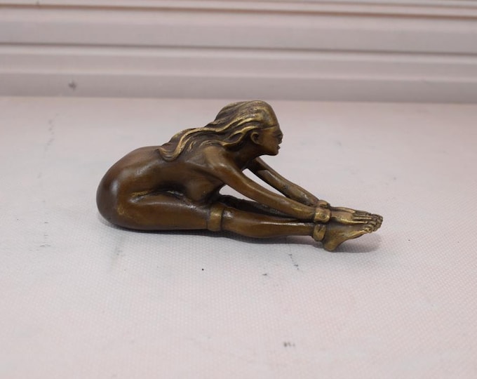 Act Bronze - Tied Up Woman - Slave Woman - Vintage Bronze Statue - Sculpture Act - Home Decor - Gift Idea for Birthday, Wedding