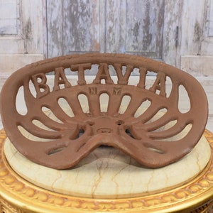 Cast Iron Tractor Implement Seat Collectables - Batavia USA - Farm Chair - Gift Idea Farmer - Home Garden Decor - Gift Idea