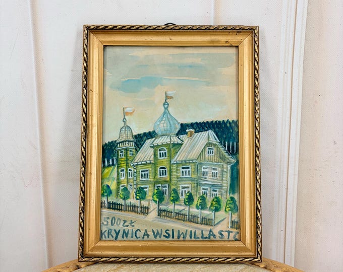Nikifor Krynicki Painting: Old Krynica Zdroj, Polish Urban Art