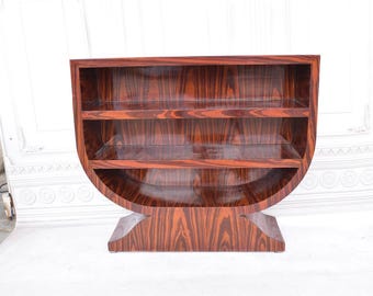 Art Deco Chest of Drawers: Vintage Bedside Table Bookcase