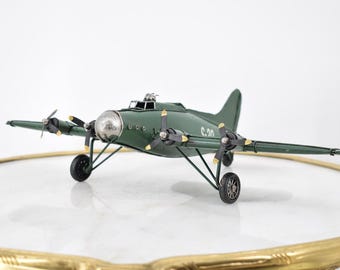 Vintage US Army Firefly Airplane Model: Metal Military Decor