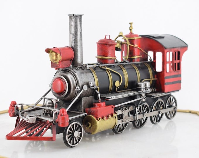 Vintage Locomotive Train Metal Model - Toy Train - Old School Model - Collector Item - Home Decor - Metal Railway - Gift for Railwayman