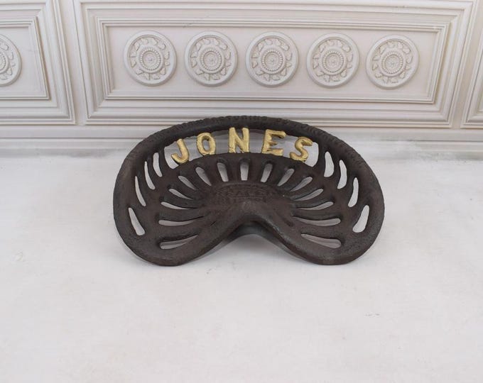 Cast Iron Tractor Implement Seat Collectables - Batavia USA - Farm Chair - Gift Idea Farmer - Home Garden Decor - Vintage Gift Idea