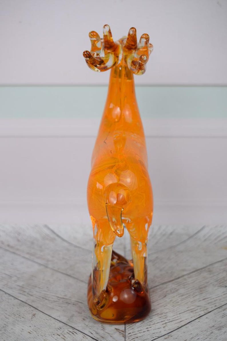 Vintage Murano Style Glass Deer Figurine: Venetian Home Decor - Etsy