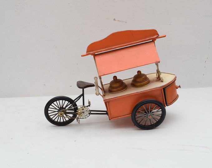 Metal Bike Ice Cream Vintage Old Classic Metal Model Toy Gift Idea Old School