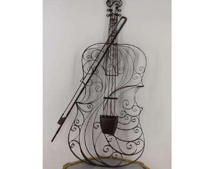 Amazing Violin Metal Statue - Modernist Violin - Wall Art - Wall Decor - Home Decor - Gift Idea for Musician