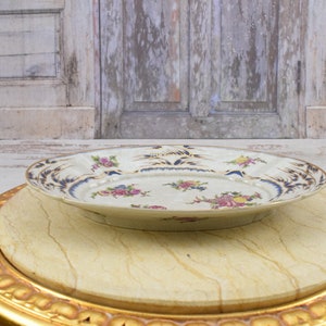 Painted Plateau Porcelain - Handmade Porcelain with Flowers Design - Vintage Bowl - Kitchen Decor - Gift Idea for Wedding