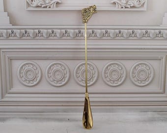 ビンテージ  ライオン シューホーン Vintage brass unicorn shoe horn | great gift | - Etsy 日本