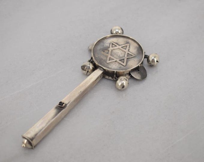 Silver Jewish Ceremonial Rattle Tower Besamin Judaica – Russian 84 Silver – Unique Jewish Ritual Gift – Antique Judaica