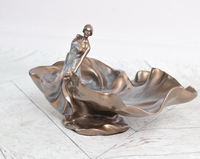 Phenomenal Grace Bowl - Decorative Tray - Vintage Fruit Bowl - Fruit Bowl - Greek Mythology - Home and Garden Decor - Nymph Art