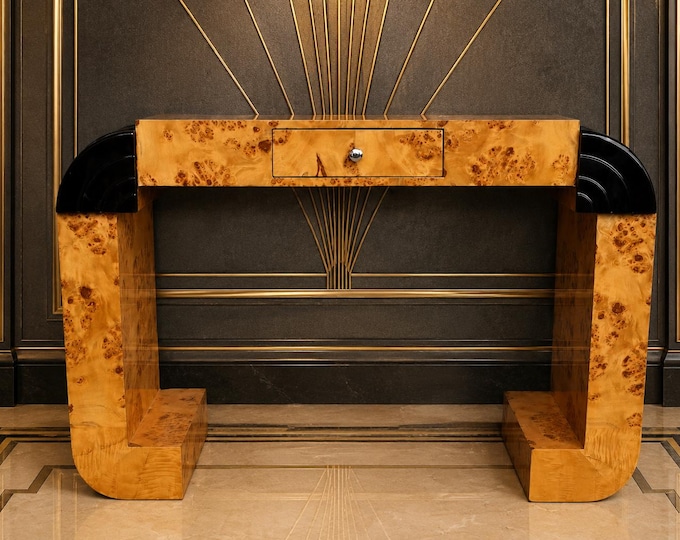 Art Deco Console Table: Vintage Elegant Night Stand