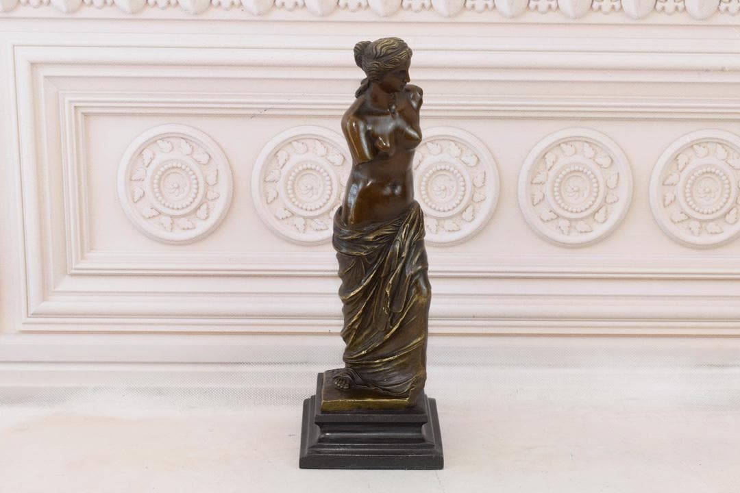 ミロのヴィーナス ブロンズ彫刻：大理石台座のアフロディーテ - Etsy 日本