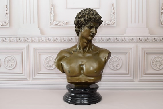 David Bust By Michelangelo Large