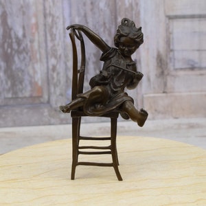 Baby Girl with Funny Cat - Young Girl on Chair - Shower Gift Idea - Umberto Boccioni - Home Decor - Gift Idea