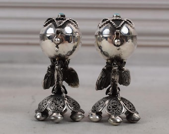 Set Silver Casket Old Salt and Pepper - BesaminJudaica Silver Russia 84 - Judaica Gift - Two Besamins Collector Item - Gift Idea