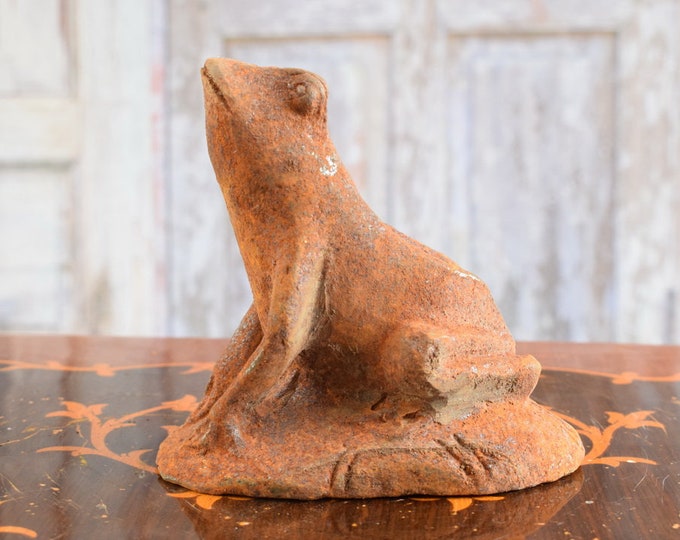Cast Iron Amazing Frog - Rustical Cast Iron Frog - Amazing Garden Statue - Home and Garden Statue - Gift Idea