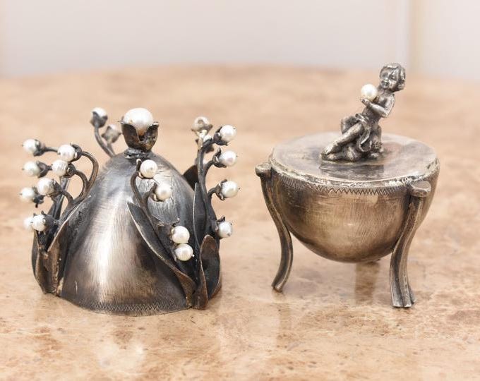 Tsar Silver Egg - Lily of the Valley Egg - Silver Egg with Pearls - Exclusive Tsar Silver - Collector Item - Silver 84 - Gift for Birthday