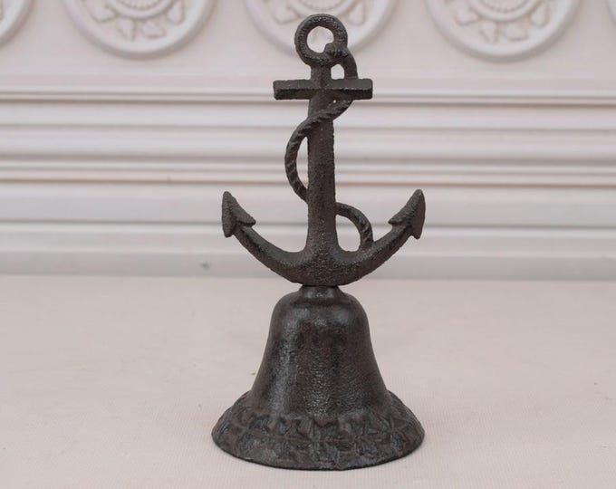 Decorative Vintage Door Bell Anchor - Marine Bell - Cast Iron Bell - Antique Home Decor - Wall Decor Good Gift Idea for Sailor