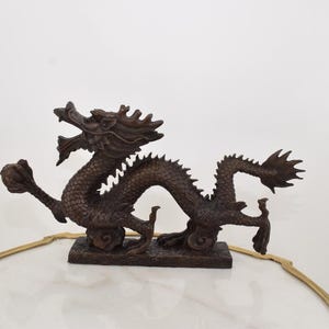 Realistic Japanese Dragon Bronze Sculpture - Dragons Figure - Oriental Sculpture - Gift Idea for Birthday - Home Decor - Vintage Dragon