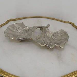 Plateau Silver Brass Bowl – Art Nouveau Style Elegant Decorative Bowl – Unique Gift Idea for Home Decor Lovers