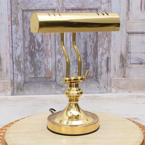 Amazing Banker Brass Lamp Desk Lamp Office and Home Decor Night Stand Lamp Art Deco Lamp Gift for Boss Vintage Lamp image 7