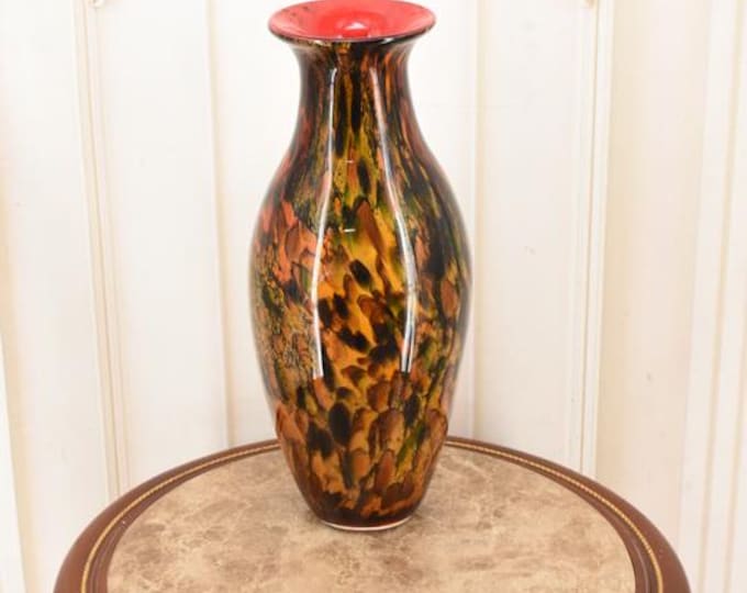 Murano Style Glass Vase – Vulcano Design, Italian Luxury Home Decor