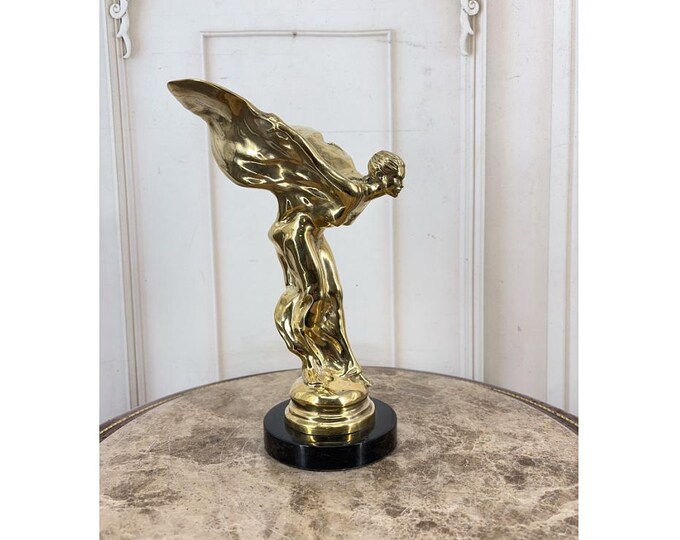 Gilded Bronze "Spirit of Ecstasy" Sculpture – Vintage  Mascot