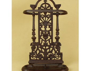 Art Deco Cast Iron Umbrella Stand – Vintage Home Decor