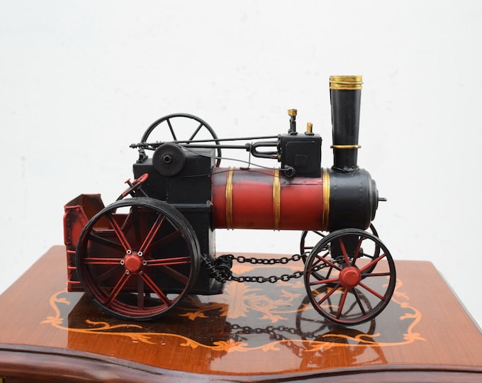 Steam Train Metal Model - Toy Metal Old School Train - Amazing Red and Black Train - Elegant Gift - Unique Home Decor