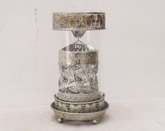 Vintage French Country Bronze Effect Metal Lantern: Hanging Ceiling Light