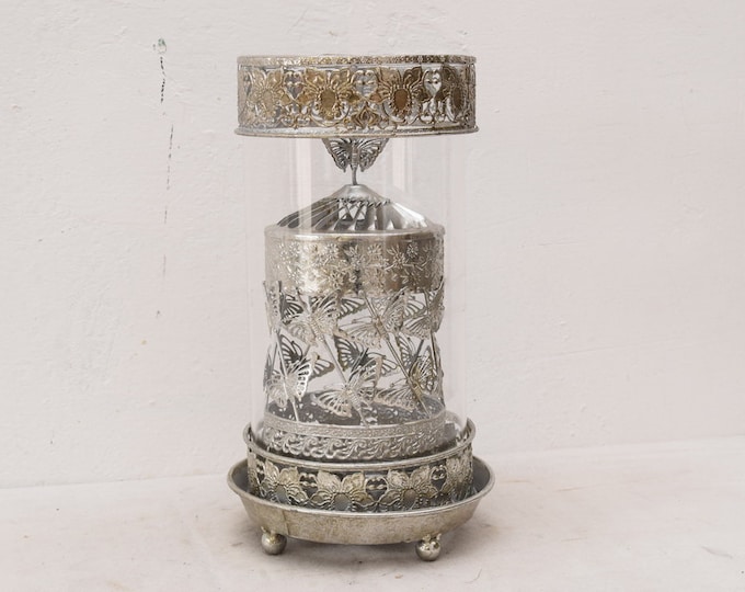 Vintage French Country Bronze Effect Metal Hanging Lantern Ceiling Light Vintage French Lighting Hanging Automatically -