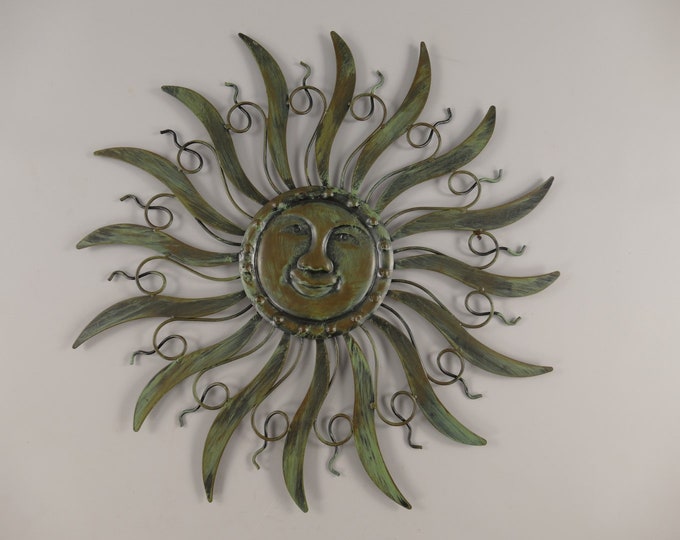 Rustic Metal Sun Wall Art - Exclusive Wall Decor - Sun Sculpture Handmade Luxury Gift Idea