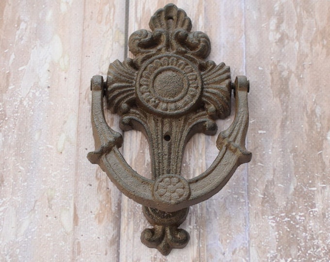 Cast Iron Door Knocker - Art Deco Style - Home and Garden Decoration - Door Decor - Amazing Design