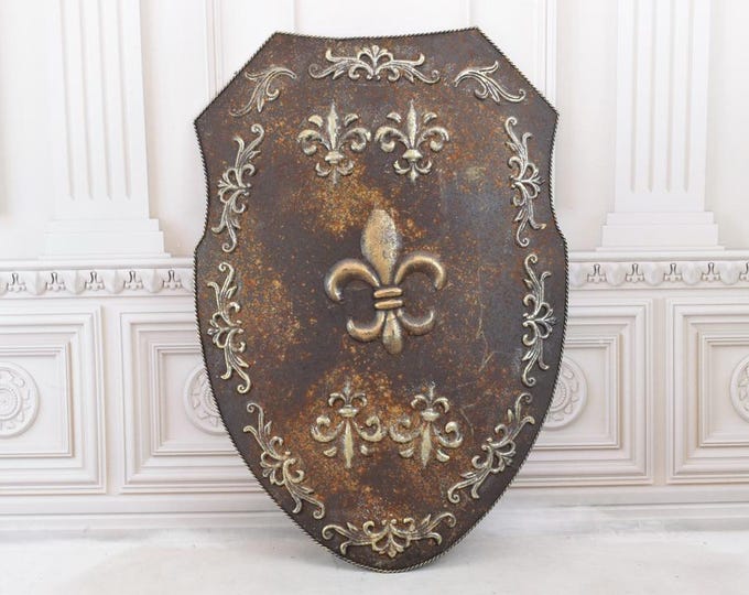 Vintage Knight's Shield - Shield Armor Art - Elegant Gift for Birthday - Metal Rustic Wall Decor - Wall Art - Home and Garden Decor
