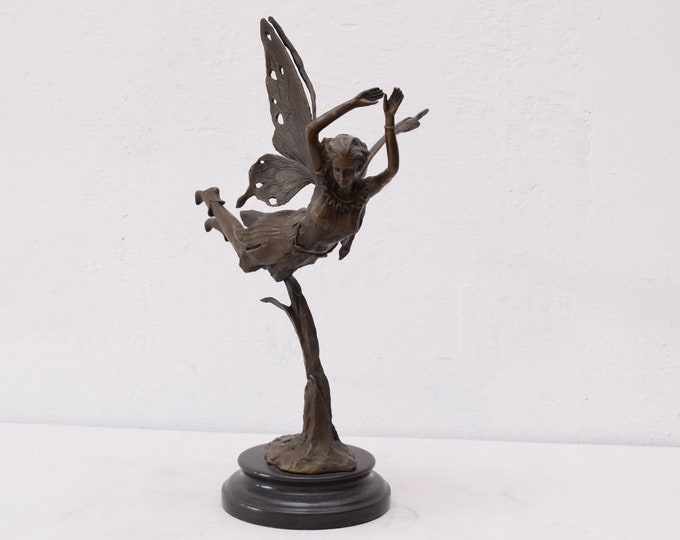 Large Elf Thumbnail - Bronze Sculpture Figurine - Exclusive Gift Idea - Foundry Mark -