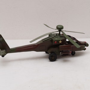 Vintage Helicopter - Old Metal Model - Military Gift - Helicopter Collector Item - Home and Office Decor - Gift Idea for Birthday, Soldier