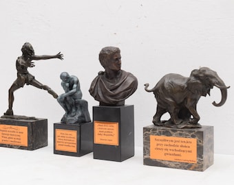 Service de gravure Gravure supplémentaire pour des sculptures en bronze et plus d&#39;articles Personnalisez votre statue avec une plaque gravée, cadeau parfait