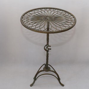 Flower and Coffee Table - Garden Table Green Patina - Rustical Table - Garden and Home Decor- Gift Idea