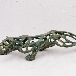 Panther Modernist Figurine - Abstract Statue Tigier - Exclusive Gift to Office -