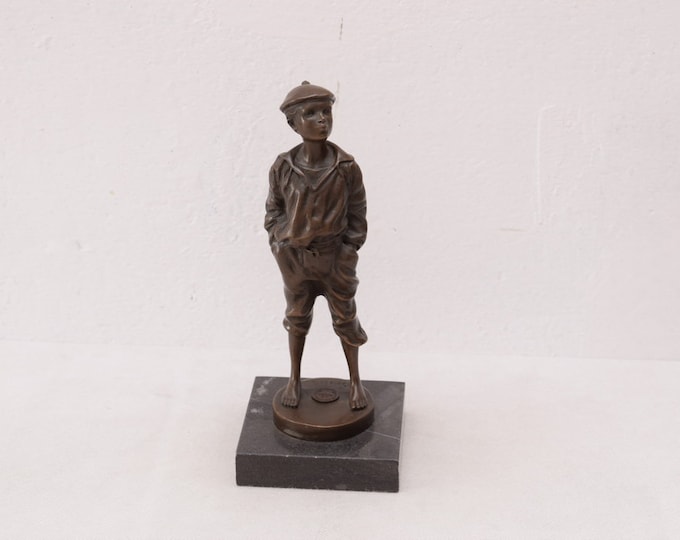 Whistling Boy Bronze Statue - Amazing young boy - Exclusive gift statue -