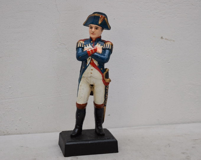 Napoleon Bonaparte Cast Iron Chief Hero Figurine Sculpture Gift Vintage  Style