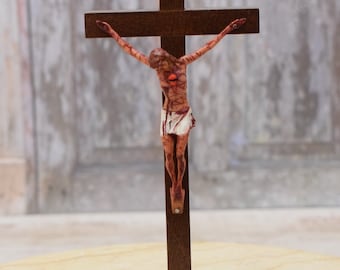 Passion of Christ Wooden Crucifix: Catholic Art, Religious Gift ...