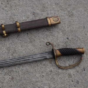 Vintage Cossack Saber - Saber Shashka - Dragon Saber with Scabbard - Russia Saber - Elegant Military Gift - Wall Decor - Home Decor