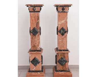 Solid Marble Pedestals: Elegant Sculpture Stands - Home & Garden Decor
