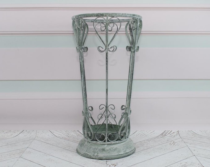 Iron Blue Umbrella Stand - Beautiful Stand Walking - Nostalgic Umbrella Stand - Home Decor - Umbrella Rustic Amazing Gift for Wedding
