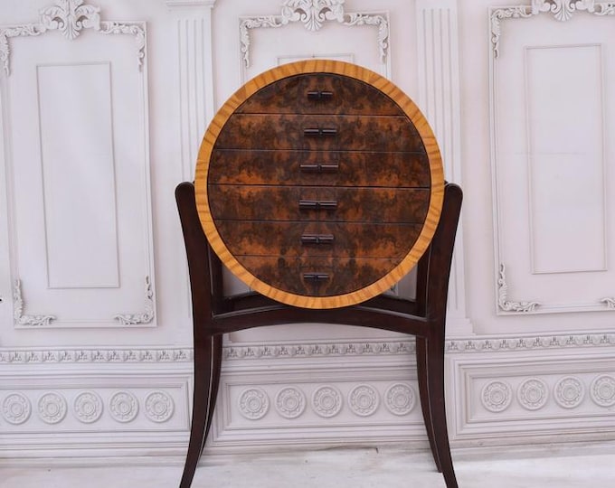 Amazing Stand Commode Art Deco  - Night Stand - Art Deco Wardrobe Chest of Drawers - Bookcase Cabinet - Triangle - Unique - Home Decor