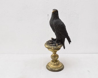 Grote adelaar - Realistische bronzen buizerd - Beeldje Standbeeld Base Sculpture Animal Gift Idea - Gepersonaliseerde geschenken