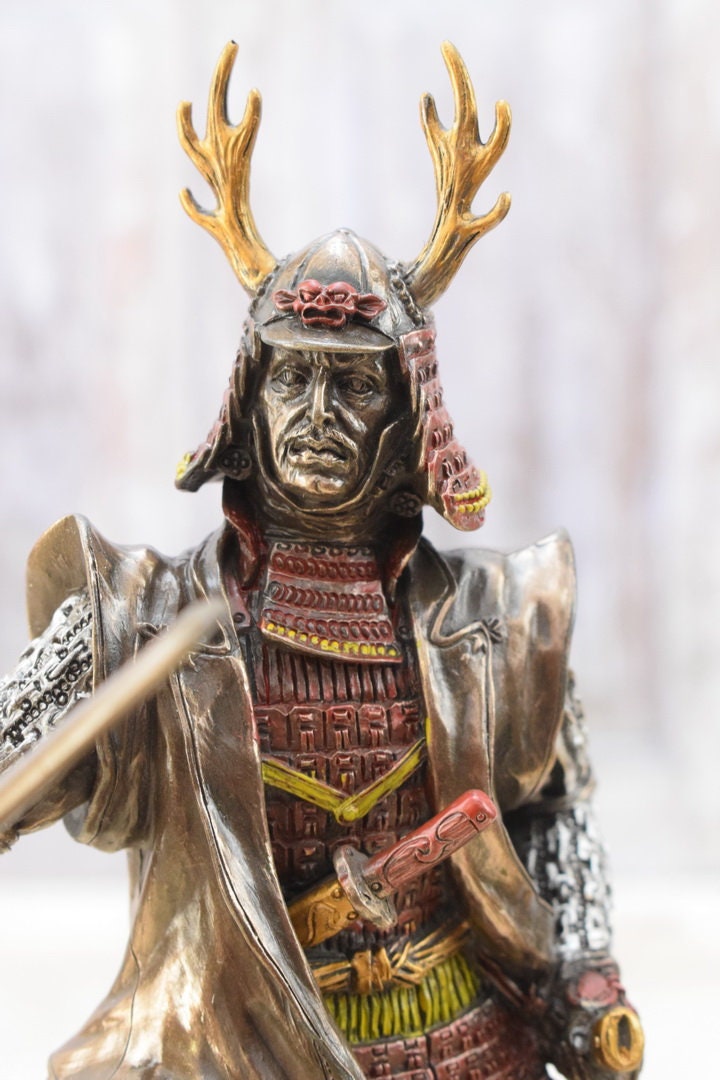 Medieval Japanese Samurai - Hands Holding Sword Statue