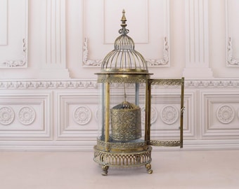 Vintage French Country Bronze Effect Hanging Lantern - Home Decor